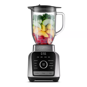 Digital Blender with 8 Total Blend Programs, 4 Speeds & Round-Plated Tamper Gray