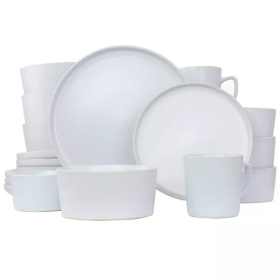 20pc Stoneware Luxmatte Dinnerware Set White