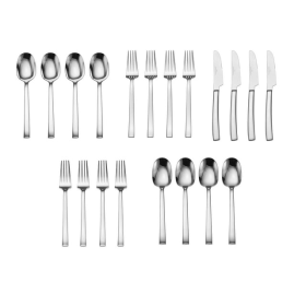 International Silver Yorkshire 20-piece Stainless Steel Flatware Set