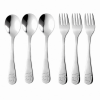 Goutoday Toddler Utensils Cutlery Set 6 Pcs, Kids Silverware Toddler Safe Flatware, 3 Forks+3 Spoons