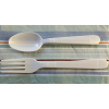 MAUI Plastic Cutlery Set - 100 Forks - 100 Spoons - Heavy Duty disposable forks and spoon. spoon good for soup and dinning, super heavy weight. good t