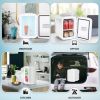 Mini Fridge, 4L/6 Can Portable Cooler & Warmer Freon-Free Small Refrigerator Provide Compact Storage for Skincare, Beverage, Food, Cosmetics, White