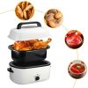 Kitchen White 20 QT Stainless Steel Chicken Electric Turkey Roaster With See-through Lid