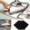 4-Piece Anti-Fouling Anti-Oil Cleaning Pad Gas Stove Protective Pad for Kitchen Household Supplies Gas Stove Protector Pad