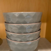 16pc Stoneware Mutli-Diamond Dinnerware Set Gray