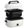 Kitchen White 20 QT Stainless Steel Chicken Electric Turkey Roaster With See-through Lid