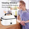 Kitchen White 20 QT Stainless Steel Chicken Electric Turkey Roaster With See-through Lid