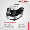 5 Core Asian Rice Cooker ‚Ä¢ Large Rice Maker ‚Ä¢ w 15 Preset ‚Ä¢ Large Touch Screen ‚Ä¢ Nonstick Inner Pot ‚Ä¢ 21 Cups Capacity - RC 0502