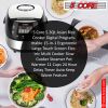 5 Core Asian Rice Cooker ‚Ä¢ Large Rice Maker ‚Ä¢ w 15 Preset ‚Ä¢ Large Touch Screen ‚Ä¢ Nonstick Inner Pot ‚Ä¢ 21 Cups Capacity - RC 0502