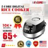 5 Core Asian Rice Cooker ‚Ä¢ Large Rice Maker ‚Ä¢ w 15 Preset ‚Ä¢ Large Touch Screen ‚Ä¢ Nonstick Inner Pot ‚Ä¢ 21 Cups Capacity - RC 0502